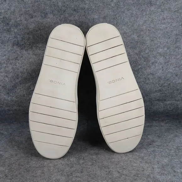 Vince Shoes Womens 9 Sneakers Slip On Leather Casual Classic Lifestyle Black Low - Picture 12 of 15